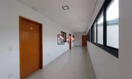 Sala comercial 35,90m², nova com wc, excelente localização no centro de caraguá
