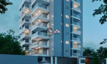 Apto Novo - Com varanda gourmet à uma quadra da praia.