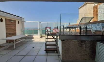 Cobertura Duplex com 200m2 - Totalmente frente Mar - com piscina privativa - 3 vagas