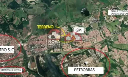 Terreno à venda na Avenida General Motors, S/N, Ronda, São José dos Campos