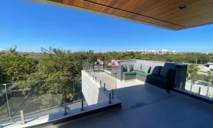 Sobrado de luxo com 4 suítes, piscina, sauna e automação no urbanova