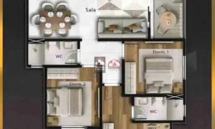Apartamento com 3 quartos à venda na Rua Chile, 95, Parque das Nações, Pindamonhangaba
