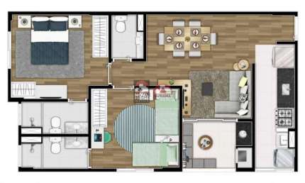Apartamento com 2 quartos à venda na Travessa Emilia Nunes, 26, Ponte Alta, Aparecida