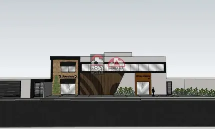Ponto comercial para locação com 297m² de área construida 2 andares recém construido