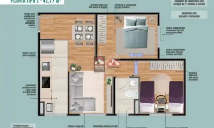 Apartamento com 2 quartos à venda na Rua Friuli, Bloco 02, 50, Jardim das Paineiras I, São José dos Campos