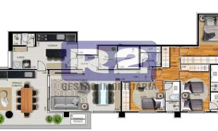 Apartamento com 3 quartos à venda na Rua Coronel Proost de Sousa, Embaré, Santos