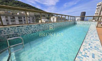 Apartamento duplex à venda, São Conrado, varanda, 2 quartos sendo 2 suítes. 1 lavabo, cozinha integ