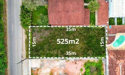 Lote de 525m ² na praia do MASSAGUAÇU por R$ 495.000,00