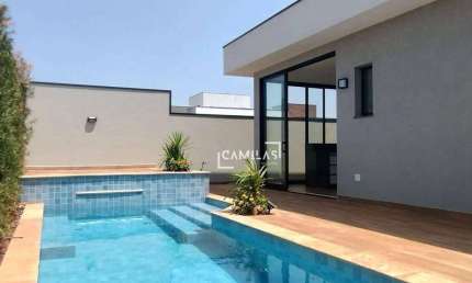 Casa com 4 dormitórios à venda, 190 m² por R$ 1.908.000,00 - Condomínio Residencial Santorini - Paulínia/SP
