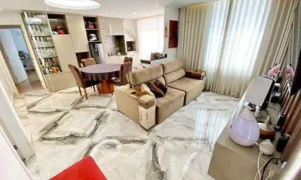 Apartamento para venda em belo horizonte, castelo, 3 dormitórios, 1 suíte, 2 banheiros, 2 vagas