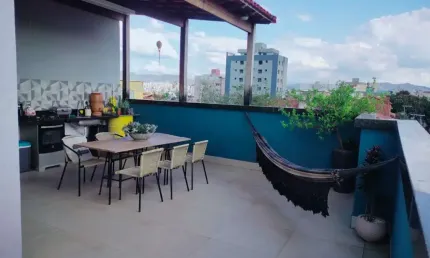 Cobertura para Venda em Belo Horizonte, Caiçaras, 3 dormitórios, 1 suíte, 3 banheiros, 2 vagas