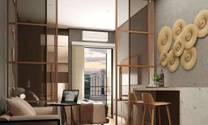 Flat com 1 quarto à venda na Rua Doutor Paulo Monteiro Mendes, 25, Monte Castelo, Volta Redonda