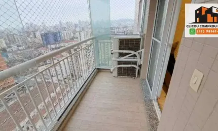 Apartamento com 2 quartos à venda na Rua Santos Dumont, 172, Estuário, Santos