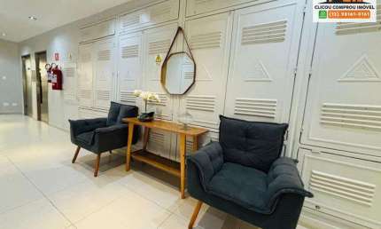 Apartamento com 1 quarto à venda na Rua Oswaldo Cochrane, Embaré, Santos