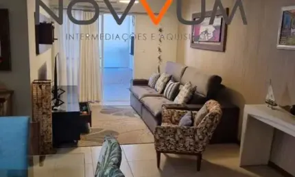 APARTAMENTO 3 DORMITORIOS COM SUITE E SACADA GOURMET A VENDA, 110M2 POR R$860.000,00! - ITAGUA - UBATUBA/SP