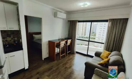 Flat com 1 dormitório para alugar, 32 m² por r$ 5.500,00/mês - moema - são paulo/sp