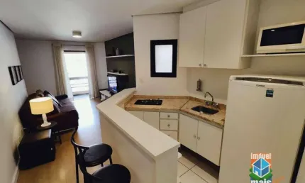 Flat com 1 dormitório para alugar, 45 m² por R$ 6.200,00/mês - Itaim Bibi - São Paulo/SP