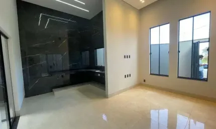 Casa à venda em Rio Verde - GO com espaço aconchegante, acabamento moderno e 3 quartos