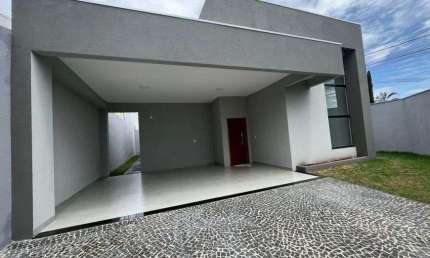 Casa à venda com 3 suítes, churrasqueira, armários e estética moderna em Rio Verde - GO