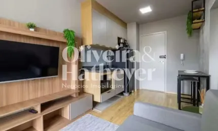 Flat com 1 quarto à venda na Avenida dos Carinás, 268, Indianópolis, São Paulo, 33 m2 por R$ 585.000