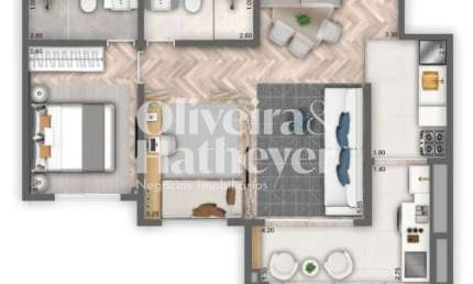 Apartamento com 1 quarto à venda na Avenida Lins de Vasconcelos, 3299, Cambuci, São Paulo, 64 m2 por R$ 1.250.800