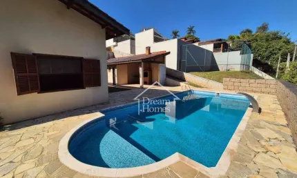 Casa para locação ou venda com 3 quartos no condomínio marambaia - vinhedo/sp