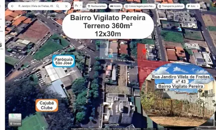 Terreno Misto Bairro Vigilato Pereira – 360 m² à Venda