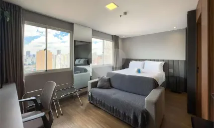 Flat com 1 quartos para locação em vila olímpia - sp