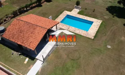 Chácara com piscina para venda no monte líbano em araçoiaba da serra/sp