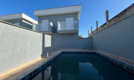 Casa em condomínio para venda em itanhaém, verde mar, 2 dormitórios, 2 suítes, 1 banheiro, 1 vaga