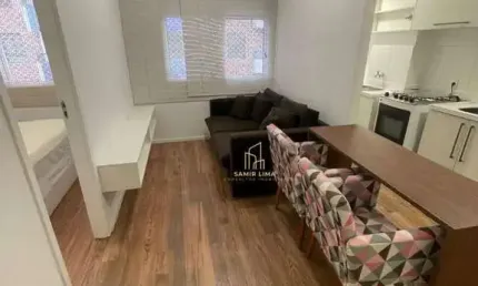 Apartamento a venda de 1 dormitório na Vila Augusta com 1 vaga