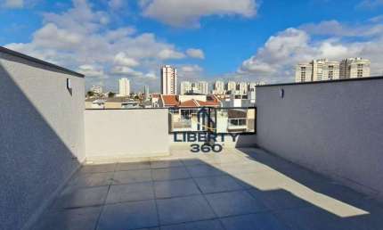 Cobertura com 2 dormitórios à venda, 90 m² por R$ 660.000 - Campestre - Santo André/SP