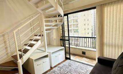 Apartamento Duplex com 1 dormitório para alugar, 45 m² por R$ 5.417,00/mês - Jardins - São Paulo/SP