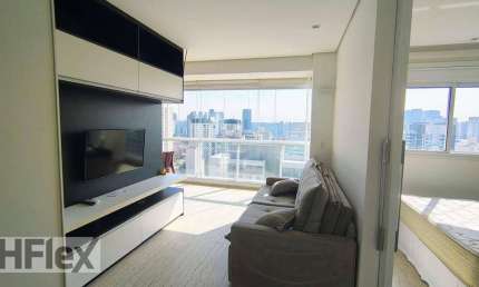 Apartamento com 1 dormitório para alugar, 45 m² por R$ 6.305,00/mês - Vila Olímpia - São Paulo/SP