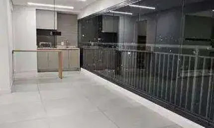 Apartamento com varanda gourmet 136m3 - 3 suites- 2 vagas- Santo Amaro - SP