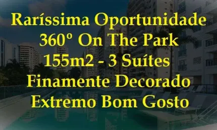 EXCLUSIVIDADE - PENÍNSULA 360º ON THE PARK - Magnífico apartamento finamente decorado por arquiteta