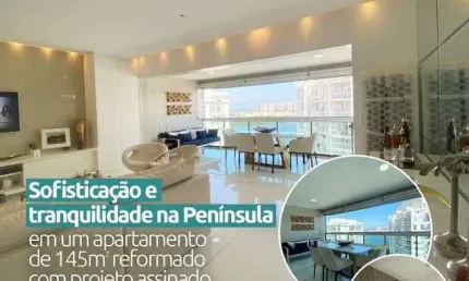 Península La Maison de Gauguin - Belíssimo apto finamente decorado - 3 suítes