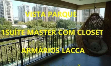 PENÍNSULA 360 ON THE PARK 192 m2 ,3 suítes, sendo a master c/ amplo closet, armários emb. Lacca,