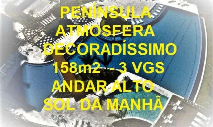 Raridade atmosfera decoradíssimo sol da manhã andar alto 158m2 4 qts 2 suítes 3 vagas nada a fazer