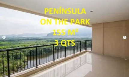 Peninsula 360 On The Park Apto 3 suítes com dep; 154m², 2 vagas, armários planej; e split