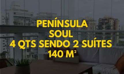 Apartamento para venda possui 140 metros quadrados com 4 quartos sendo 2 suítes
