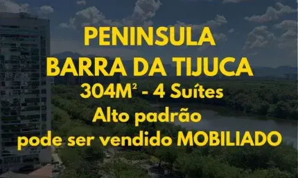 Apartamento para venda possui 304 metros quadrados com 4 quartos