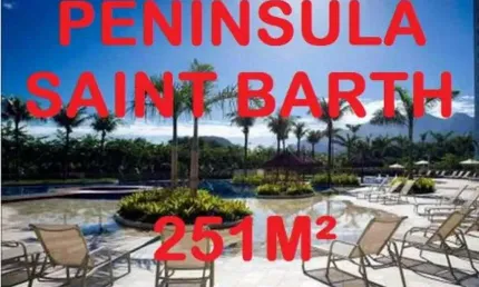 Península saint barth | apartamento com 251 m² e 4 suítes