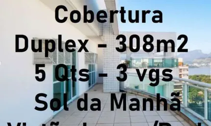 PENINSULA PARADISO Cob . 5 qtos (2 suítes), 308,91m², dep. emp. armários planejados, 3 vagas