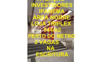 Ponto comercial/Loja/Box para venda tem 544 metros quadrados