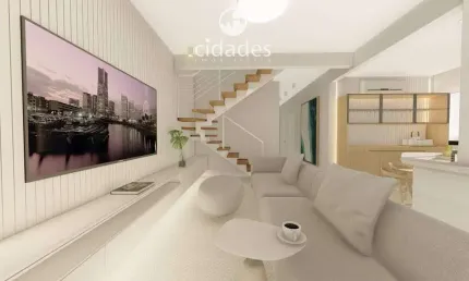Apartamento à venda novo, duplex 4 quartos (2 suítes) com garagem no Balneário Estreito, Florianópolis