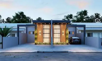 Casa na planta para venda de 2 quartos com garagem no bela vista, palhoça, grande florianópolis