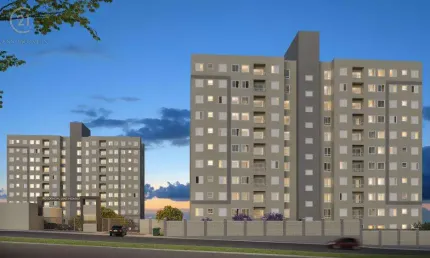 Apartamento à venda em londrina, jardim morumbi, com 2 quartos, com 46 m², residencial lake picasso
