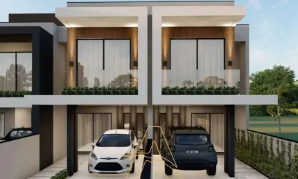 Sobrado moderno em construção no bairro bela vista - gaspar