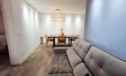 Charmoso apartamento semimobiliado com 02 dormitórios no bairro salto do norte